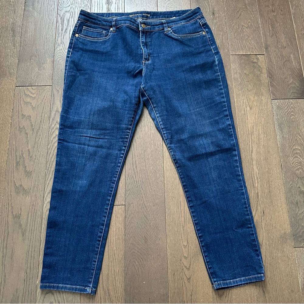 Michael Kors Dark Blue Izzy Skinny Jeans